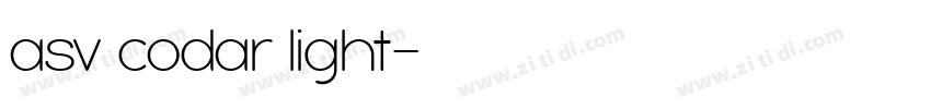 asv codar light字体转换